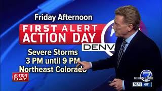 First Alert Action Day for Friday: Threat of severe weather in Denver