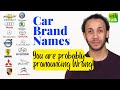 Commonly Mispronounced 30 Car Brand Names | Improve English Pronunciation #shorts
