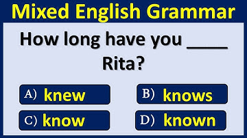 Mixed English Grammar Quiz. Test Your Grammar Skills here. Can You Score 100%? #english #englishquiz