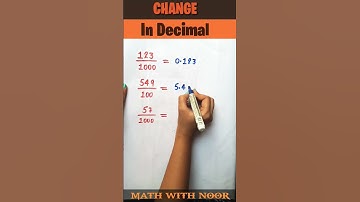 Change in Decimal || short video || math tricks || #short #shorts #math #mathtricks
