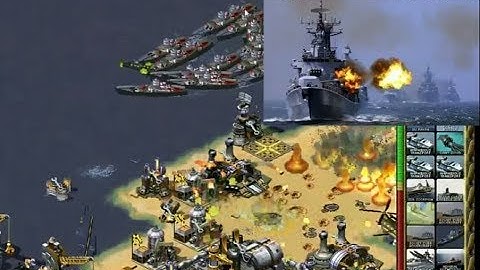 Red Alert 2 - Naval war on sea map