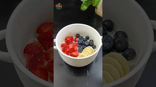 Healthy overnight oats chia seeds breakfast recipe #shorts