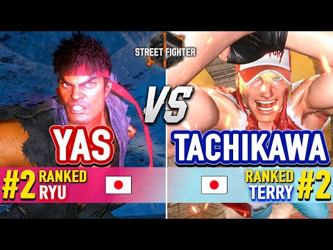 SF6 🔥 YAS (#2 Ranked Ryu) vs TACHIKAWA (#2 Ranked Terry) 🔥 Street Fighter 6 High Level Gameplay