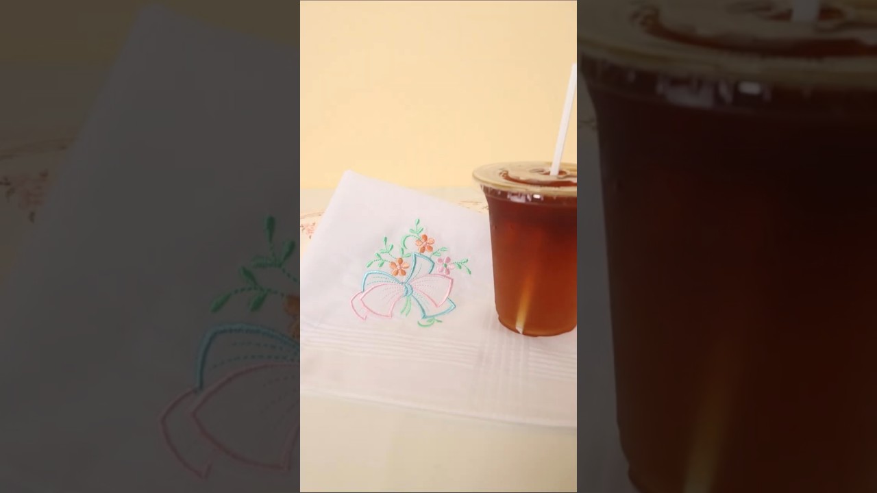 Turn ordinary napkins into keepsakes with embroidery and customize your home with machine.#shorts