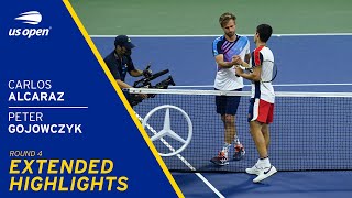 Carlos Alcaraz vs Peter Gojowczyk Extended Highlights | 2021 US Open Round 4