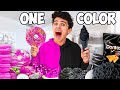 Eating Only One Color for 100 Hours! ๐ค๐