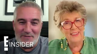 Paul Hollywood \& Prue Leith Talk The Great American Baking Show | E! Insider