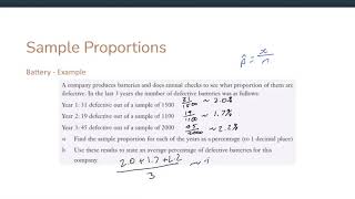 Binomial Distributions   Sample Proportions   Yr 12 Ext 1 1