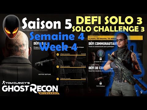 Ghost Recon Wildlands Saison 5 Semaine 4/ Season 5 Week 4 - Défi solo 3/ Solo Challenge 3 [FR]