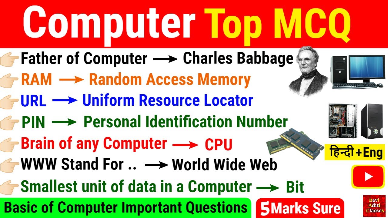 Computer Gk | Basic of Computer | Important Computer Questions & Answer ...