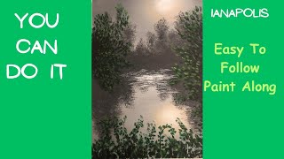 Learn How To Paint Acrylic Swamp Scene #559