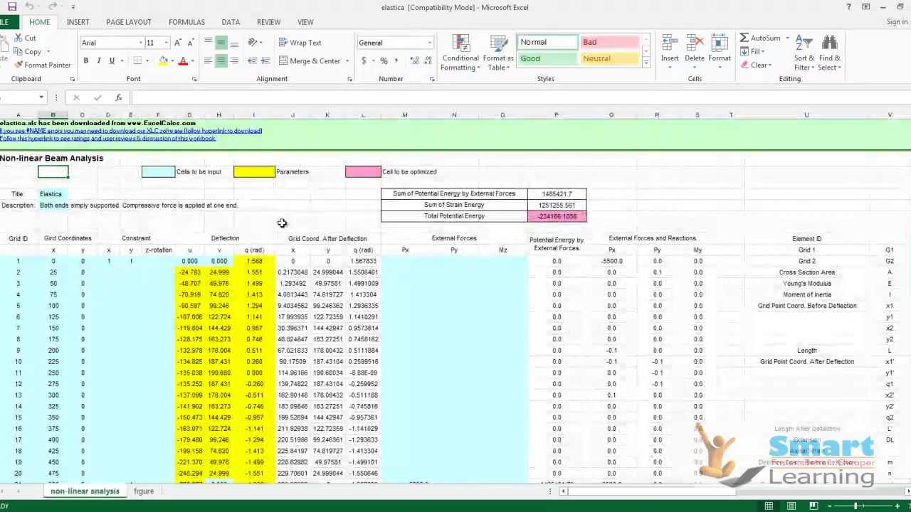 excel engineering templates