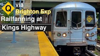 (Q) Trains via Brighton Express at Kings Highway
