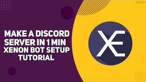 Make A Discord Server In 1 Minute || Xenon Bot tutorial || Create Your Servers Template || Dev XD