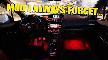 Subaru Footwell Illumination Kit Install