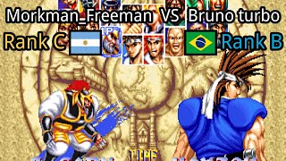 World Heroes Perfect: (AR) Morkman_Freeman vs (BR) Bruno turbo - 2021-07-15 04:04:01