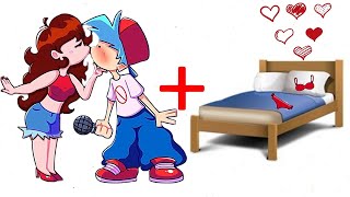 Friday Night Funkin | FNF GIRLFRIEND and BOYFRIEND + BED = ❓❓❓ | BEST MOMENTS | FNF ANIMATION