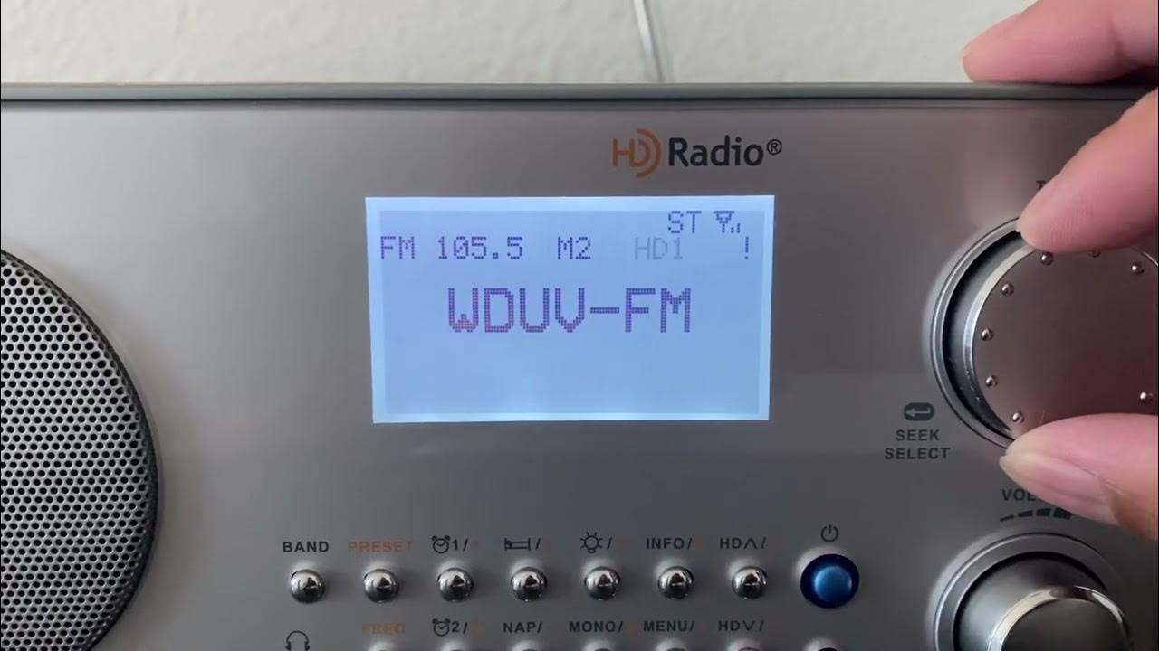 Sangean hdr 18 hd radio receiver wduv 105 5 the dove youtube