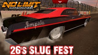 26 INCH RIMS 1/8TH MILE 10.5 SLICK SLUG FEST | NO LIMIT DRAG RACING 2.0 TUNE