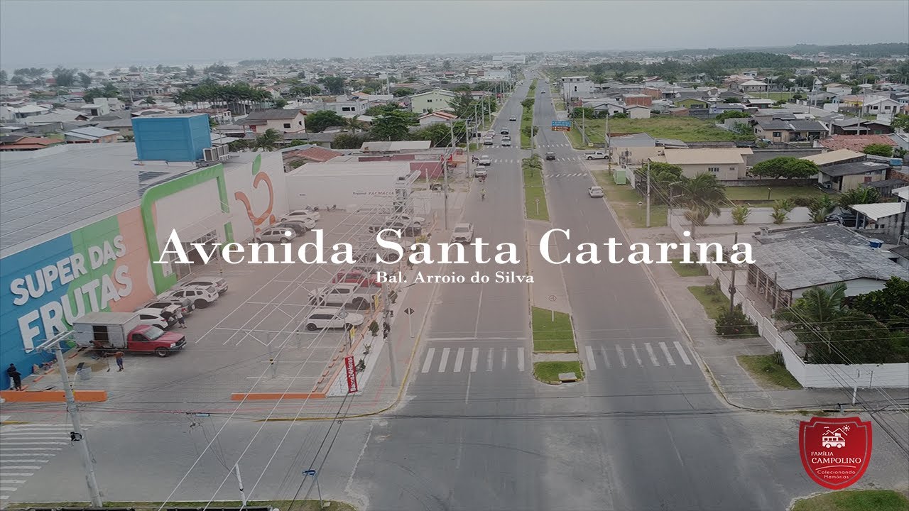 Arroio do Silva, vista aérea da Avenida Santa Catarina