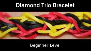 Rainbow Loom® Diamond Trio Bracelet Rainbow Loom® Diamond Trio Bracelet