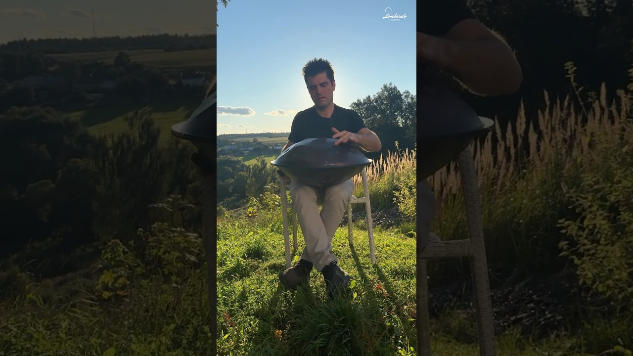 ✨ In my moments of relaxation, #handpan  in nature. Lombardo Handpan D minor 14 notes #hangdrum