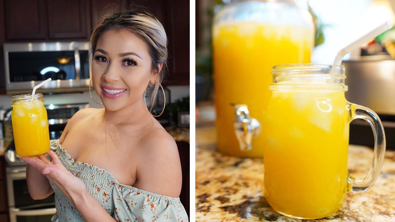 HOW TO MAKE THE BEST PINEAPPLE AND MANGO AGUA FRESCA YouTube