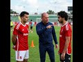 توروب مع لاعبيه الاهلي قبل مباره الترجي 