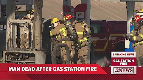 Man dies after gas station fire