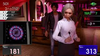 Lost Judgment (PS4) - Playing Darts with Ayaha