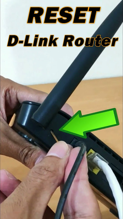 How to Reset D-Link Router to Factory Default Settings