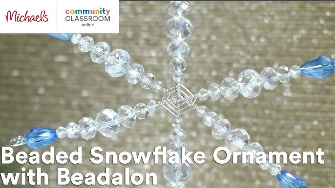 Easy Beaded Pipe Cleaner Snowflake Ornament PLUS Storage Idea! 