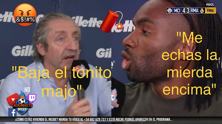 Real Madrid vs Manchester city // discusión entre Javi Balboa y Pedrerol // chiringuito inside
