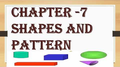 Class II Maths Chapter 7 SHAPES AND PATTERNS  Continued