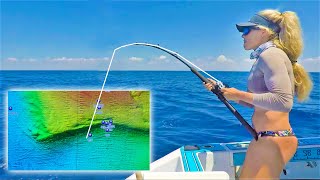 160 Foot Underwater CLIFF! Girl Drops Baits on Florida's Biggest Ledge and Caught This!