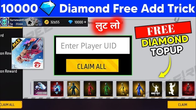 Free Fire Diamonds HACK 👽 I Tried Free Fire Unlimited Diamonds Hack😱 