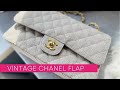 VINTAGE CHANEL LINEN FLAP