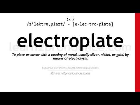 Произношение гальваноклише | Определение Electroplate