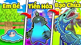 HUY NOOB TIẾN HÓA TỪ EM BÉ TRỞ THÀNH BẠO CHÚA SLIME TRONG MINECRAFT*HUY TỪ EM BÉ THÀNH CHÚA TỂ👑😎