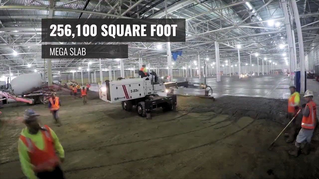 Mega Slab |  256,100 Sq.Ft.  For 32.5 Hours | 23'000 М2 За 32,5 Часа