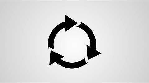 Recycle icon in Illustrator