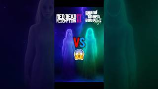 What Happens When You Meet a Ghost in GTA V vs RDR2 👻😱 #gtav #rdr2 #ghost #rockstar