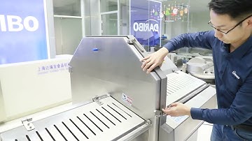 DRB-36K large meat slicer, frozen meat cutting machine.