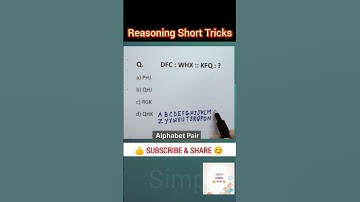Reasoning Tricks | Analogy Reasoning Tricks | Letter Analogy | Simple Easy 55M #analogy #shortsvideo