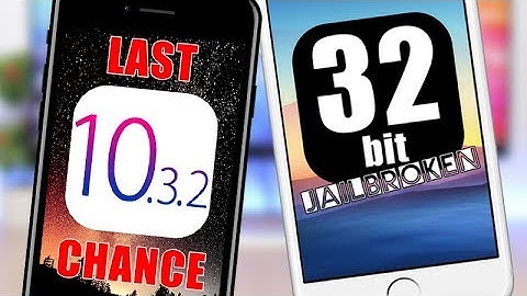 New 32bit JAILBREAK Released & iOS 10.3.2 Jailbreak LAST Chance !!!