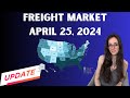 Trucking and freight market april 25 2024 no smoke and mirrors here