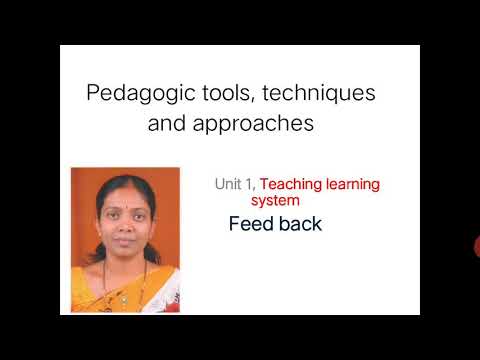 PTTA 5, Unit -1, Teaching learning system