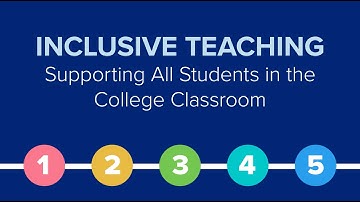 MOOC INCLTEACH1x I Inclusive Teaching: Supporting All Students in the College Classroom | Trailer