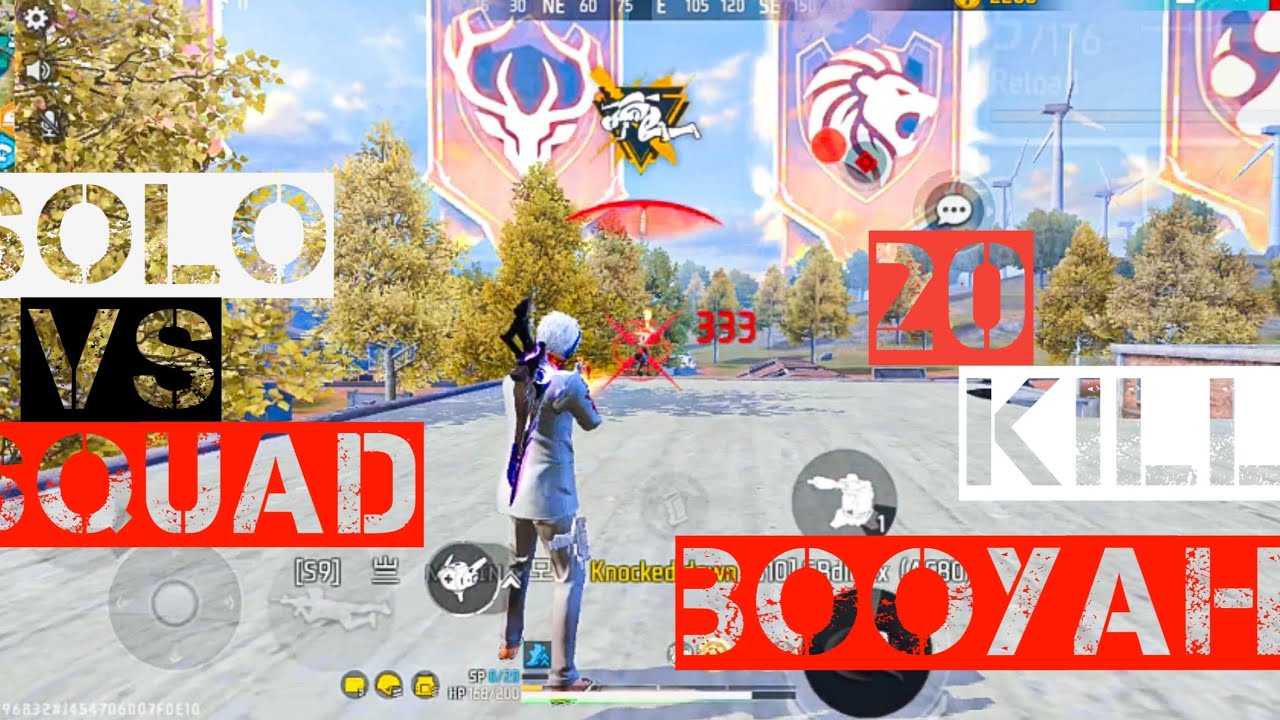20 KILLS SOLO VS SQUAD RUSH! 🤯 Free Fire Max Overpower Gameplay.. 🔥👌 ...