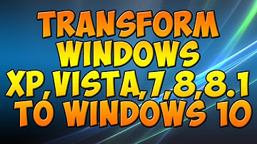 Transform Windows XP, Windows 7,8 ,8.1 into 10 or Mac Os